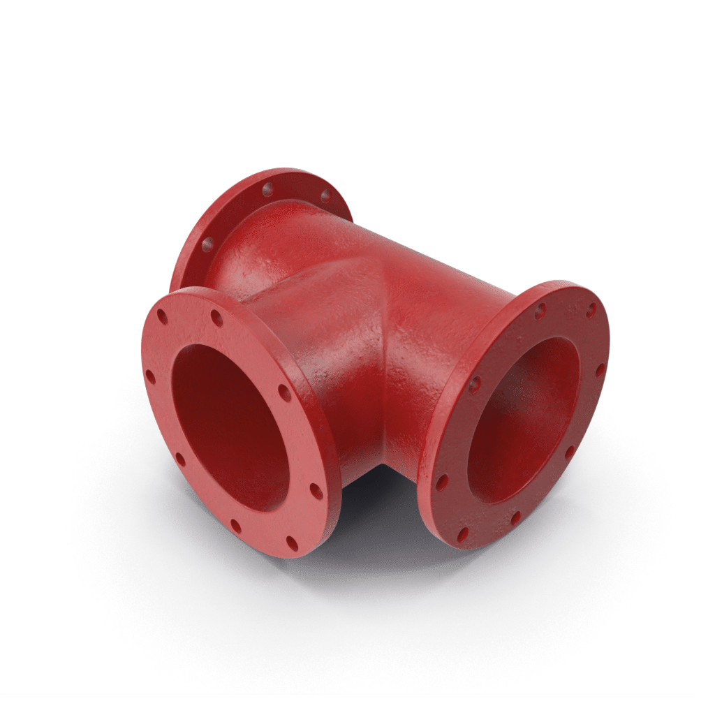 red pipe strengthened with fibre during production